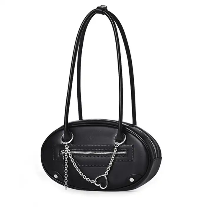 Top lv Chic Oval Shoulder Bag: Fashionable Chain- High-end- Autumn Winter Trend