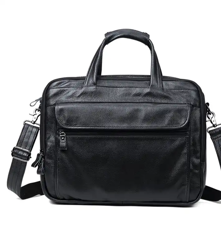 Replica bags Fashionable Genuine Leather Men's Bag- Vintage Business Handbag- 15.6-Inch Laptop Bag.
