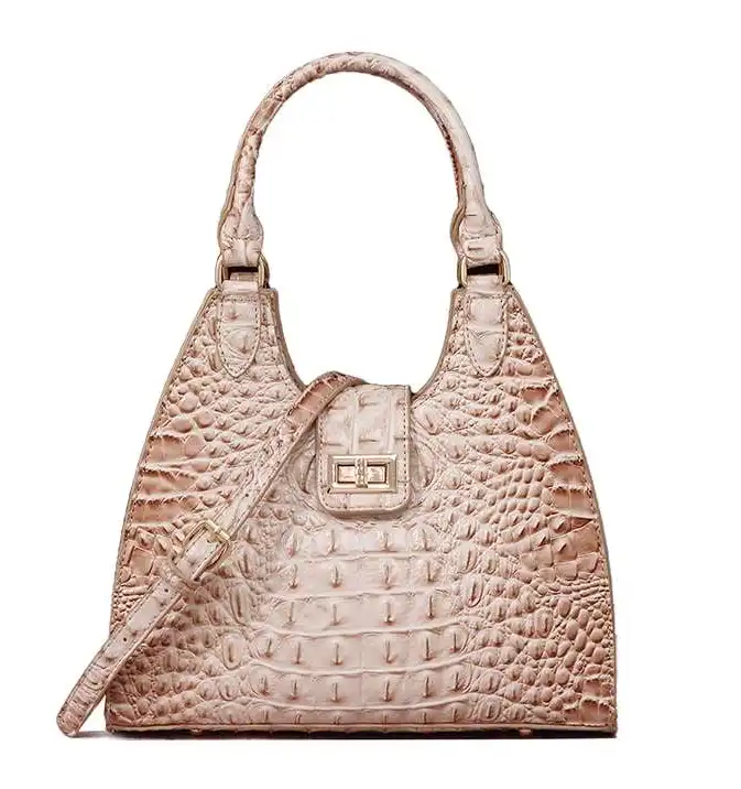 Louis vuitton locations French stick croc-patterned women's bag