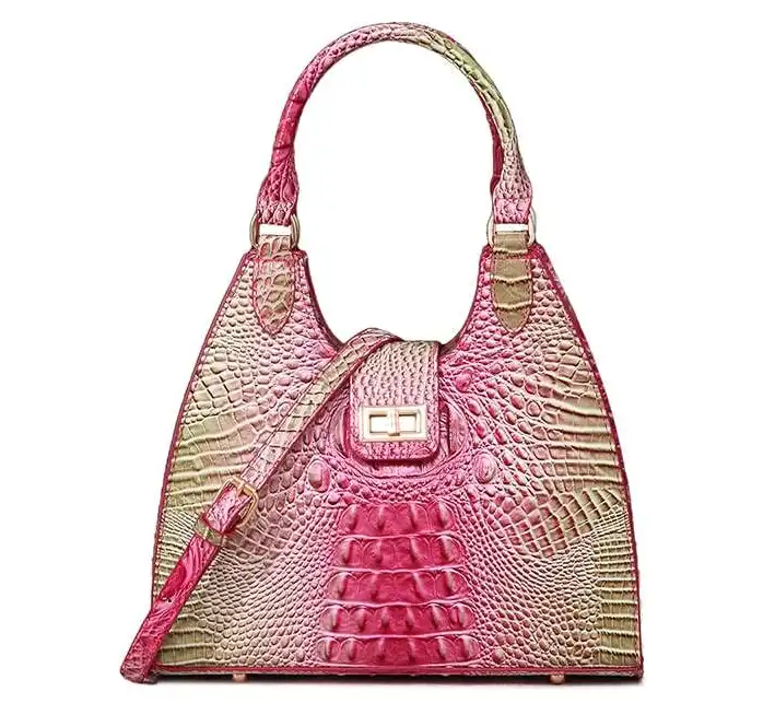 Louis vuitton locations French stick croc-patterned women's bag
