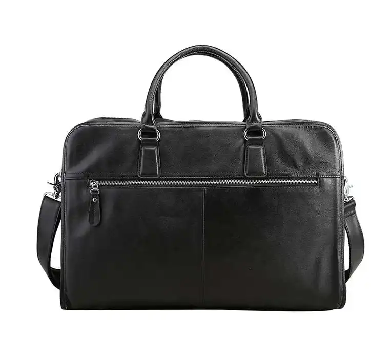 Large Capacity Laptop Shoulder Bag: 17-inch Business Briefcase for Men