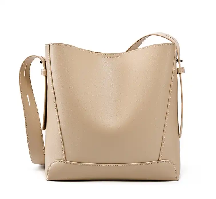 Large spring summer bag- versatile leather crossbody- commuter barrel bag.