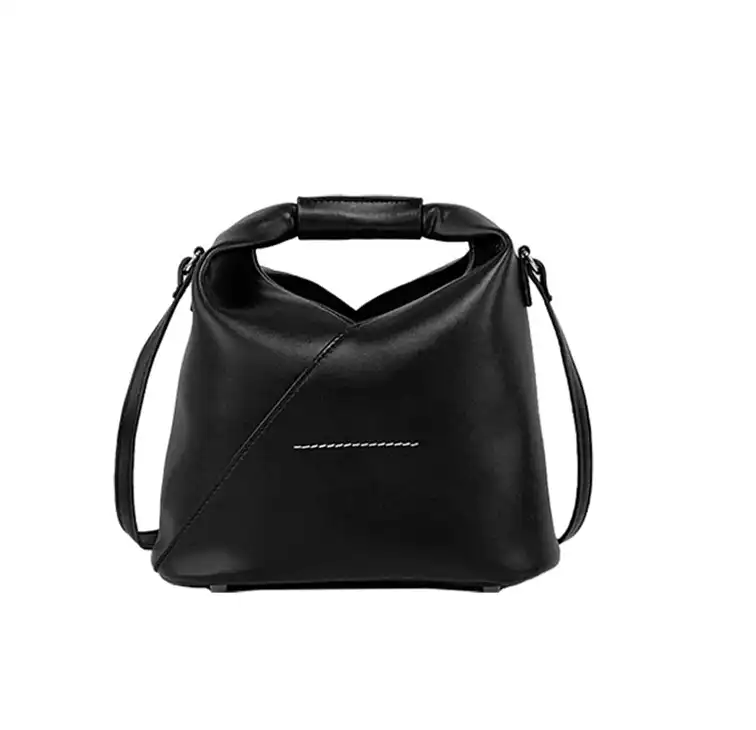 MINI Triangle Leather Crossbody Handbag