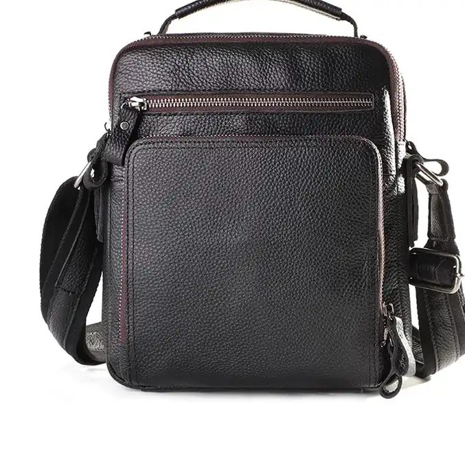 Replica bags Men's Leather Crossbody Bag- Casual Vintage with Large Capacity- New Cross-Border Arrival