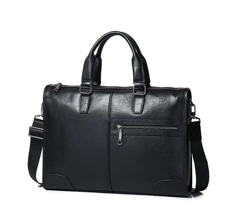 Replica bag Men's Premium Leather Business Laptop Briefcase – Top-Grain Leather Executive Handbag