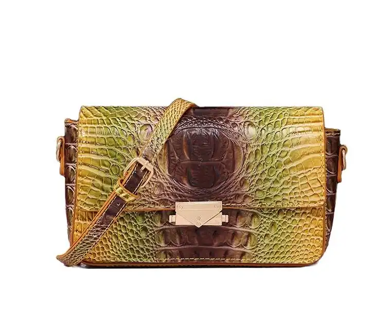 Top lv Multi-color vintage croc shoulder bag