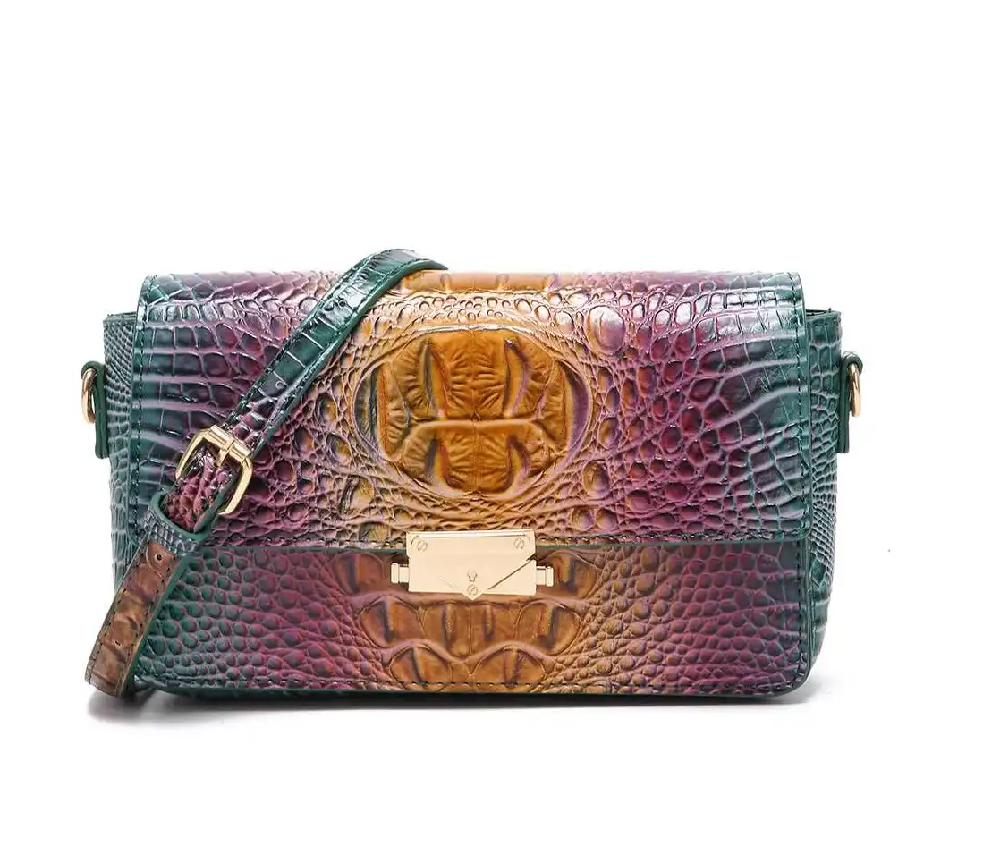 Top lv Multi-color vintage croc shoulder bag