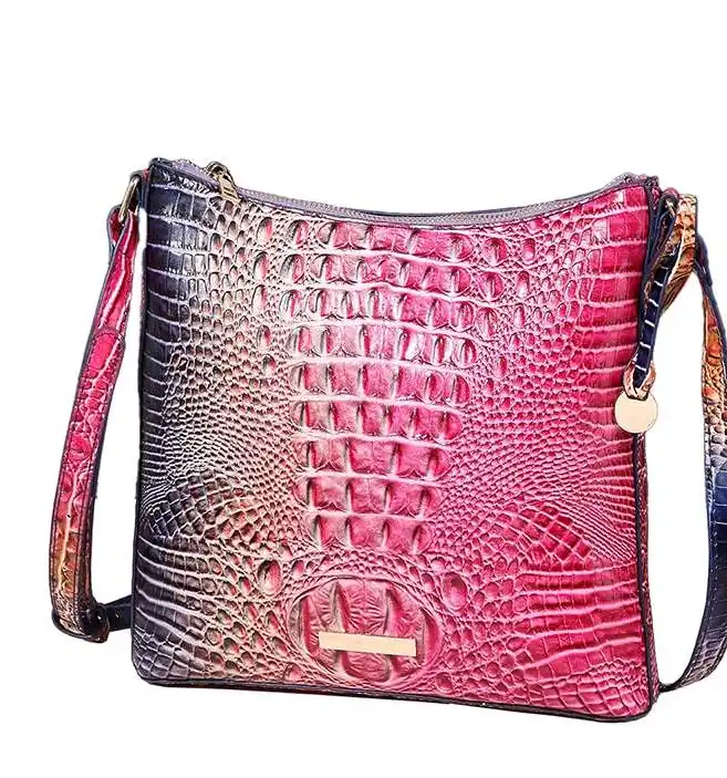 Top lv Multicolor croc vintage women's bag
