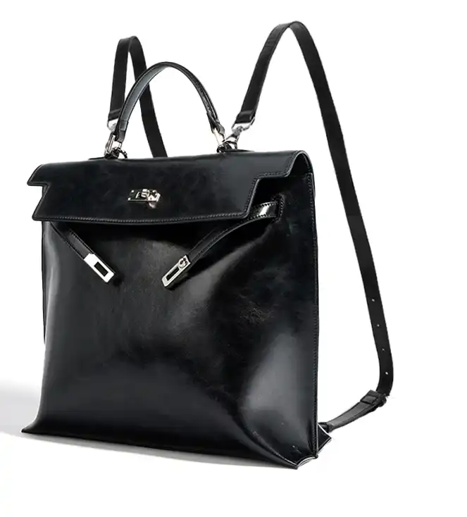 New Fall Winter Genuine Leather Tote & Shoulder Backpack