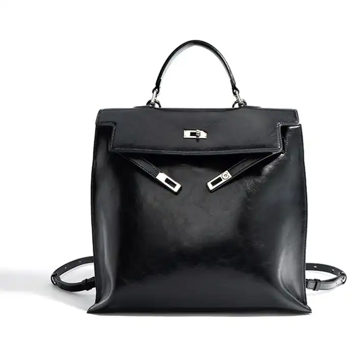 New Fall Winter Genuine Leather Tote & Shoulder Backpack
