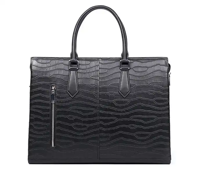 Replica bag New Genuine Leather Men's Business Briefcase - Large Capacity Laptop Bag- Handbag & Crossbody Bag