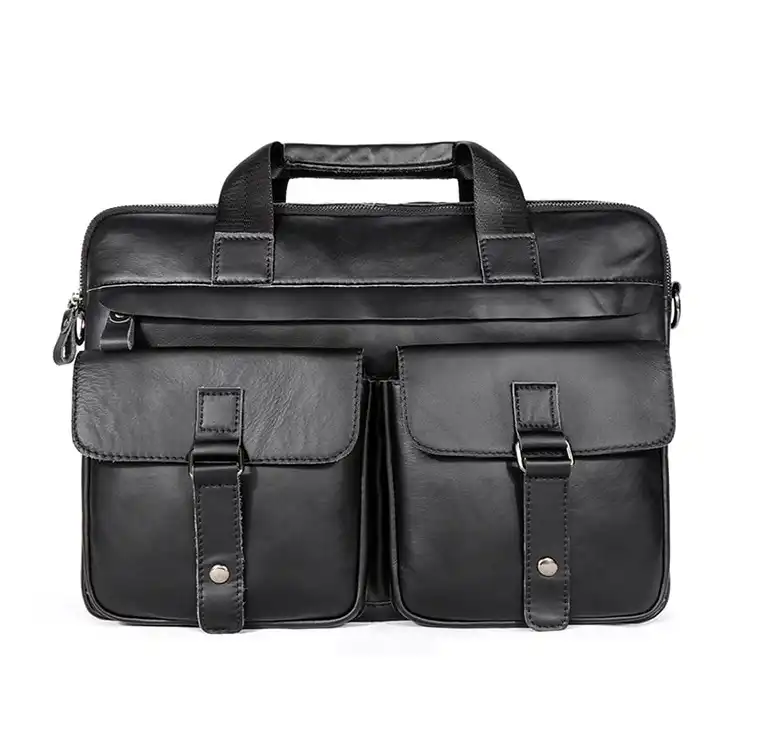 Louis vuitton locations New Laptop Tote Bag- Vintage Leather Crossbody Shoulder Bag for Men- Business Document Bag