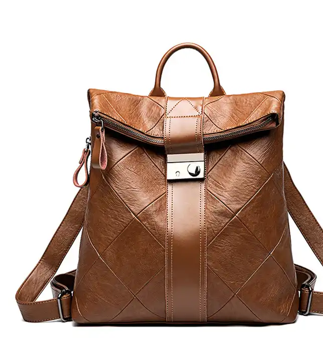 Top lv New Stylish Women's Backpack: Large Travel Bag- Versatile Bookbag
