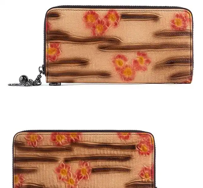 Replica bag New Women's Wallet- Long- Spacious- Vintage Floral Design