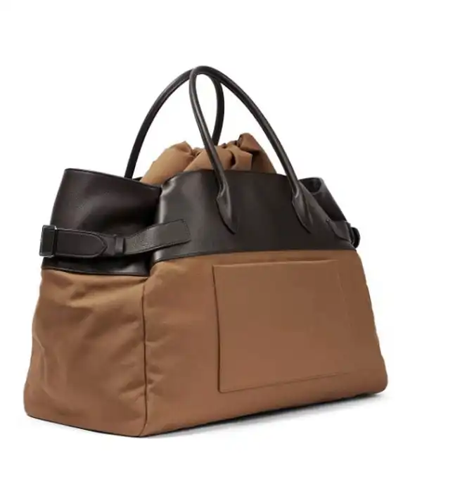 Top lv Nylon Canvas Tote: Top Grain Leather 17-inch Bag