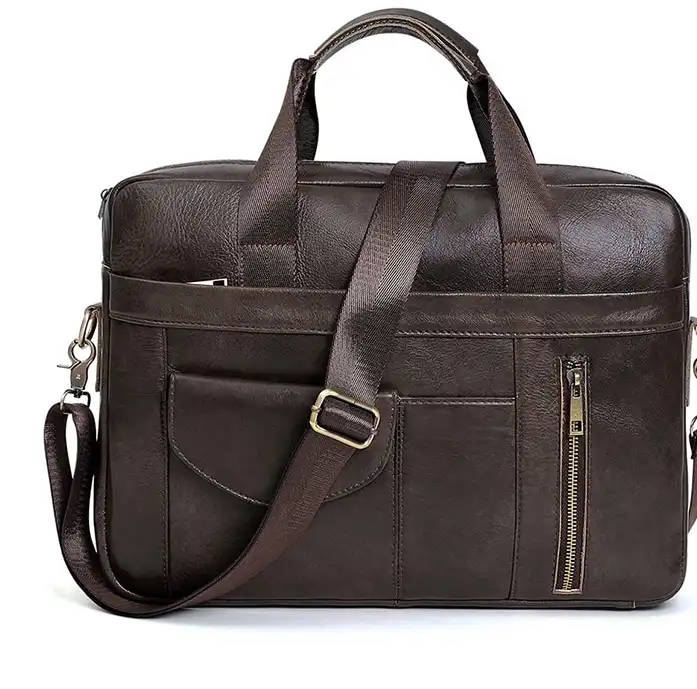 Quality Leather Tote for Men with Spacious High-end Laptop Compartment