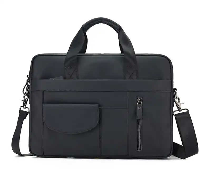 Top lv Quality Leather Tote for Men with Spacious High-end Laptop Compartment