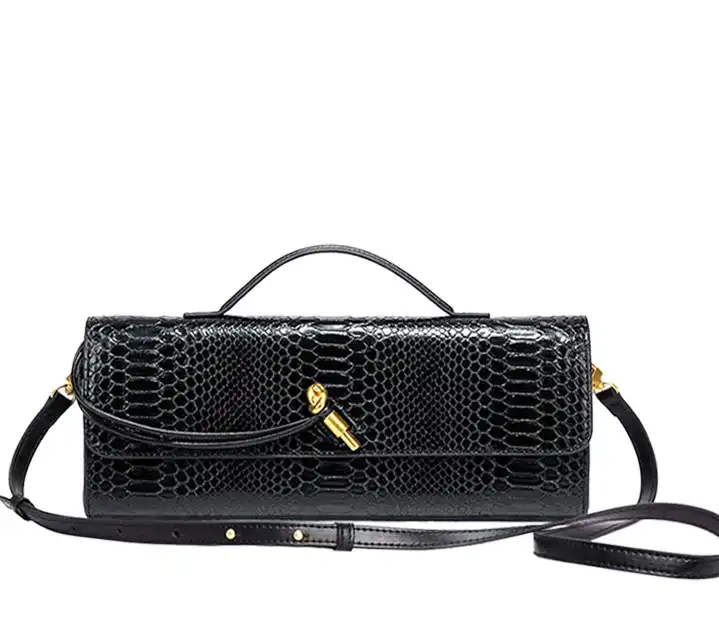 Replica bags Snakeskin Woven Shoulder Bag – Sustainable Luxury | GRS 4.0 Certified