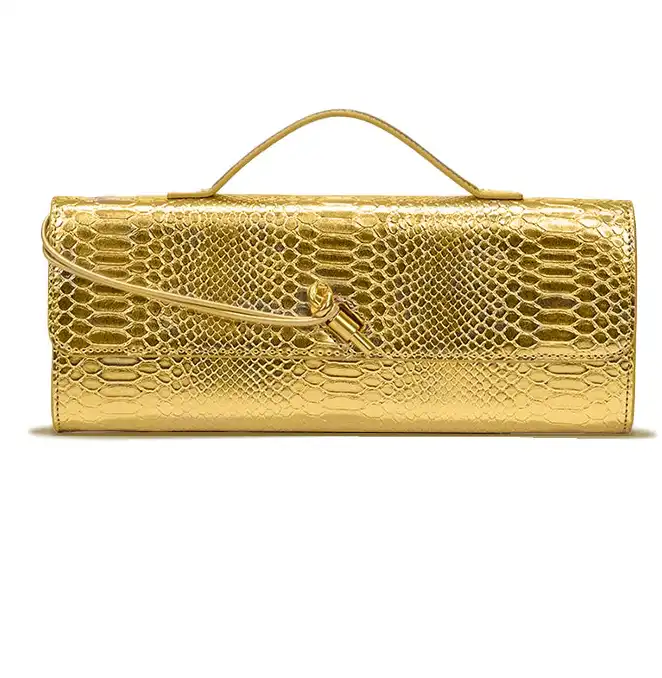 Snakeskin Woven Shoulder Bag – Sustainable Luxury | GRS 4.0 Certified