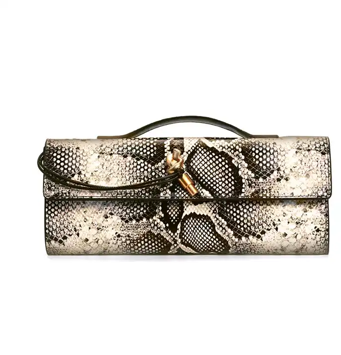 Replica bags Snakeskin Woven Shoulder Bag – Sustainable Luxury | GRS 4.0 Certified