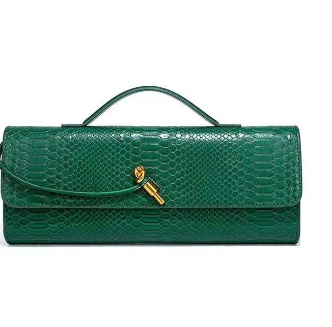 Replica bags Snakeskin Woven Shoulder Bag – Sustainable Luxury | GRS 4.0 Certified