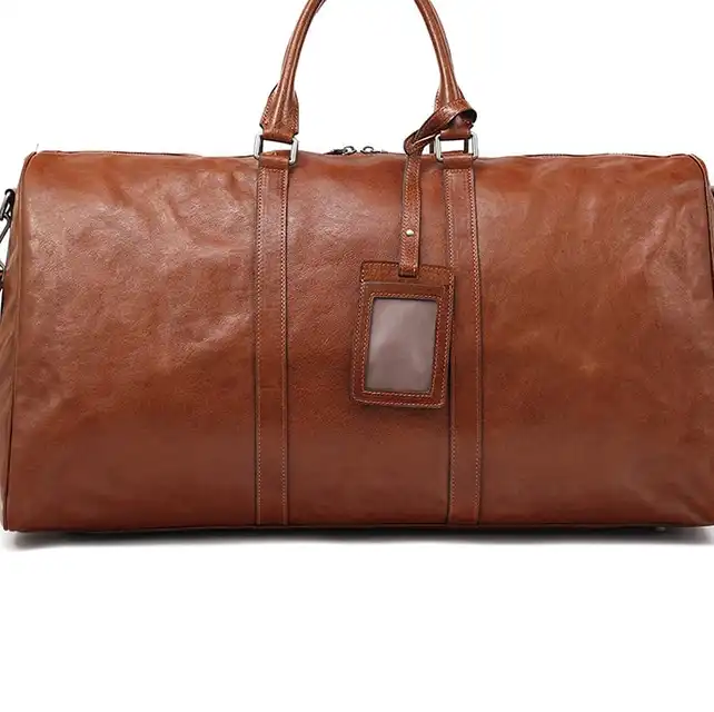 Lv belts replica Spacious Leather Business Travel Bag- Simple Design for Commuting- Carry-On for Men