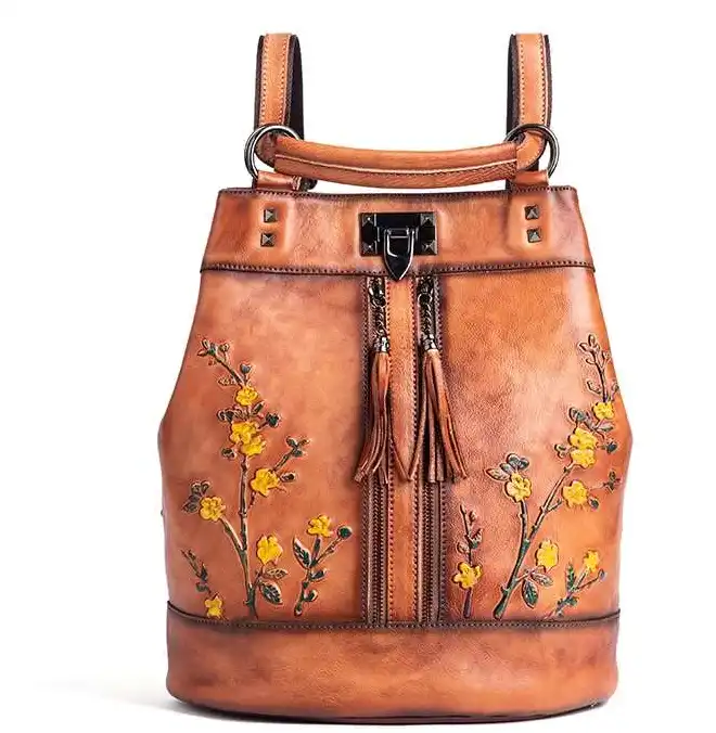 Stylish Backpack- Spacious- Vintage- Handheld- Crossbody