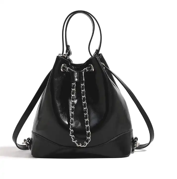 Louis vuitton locations Stylish Silver Convertible Chain Backpack & Shoulder Bag