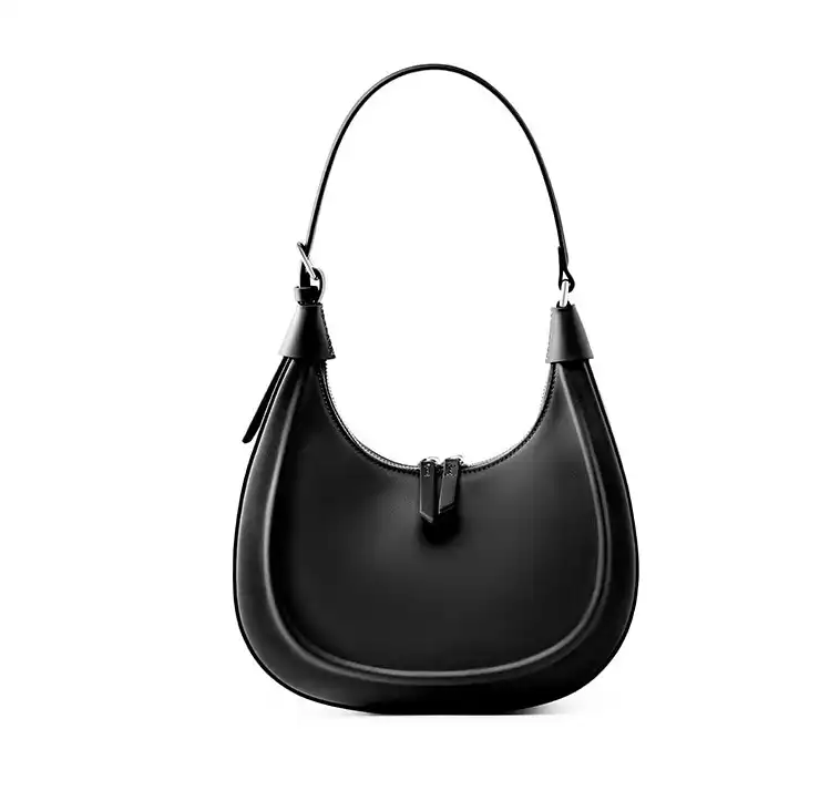 Stylish leather crescent bag- trendy- casual- single shoulder- crossbody.