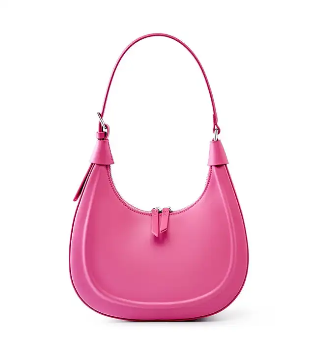 Replica bags lv Stylish leather crescent bag- trendy- casual- single shoulder- crossbody.
