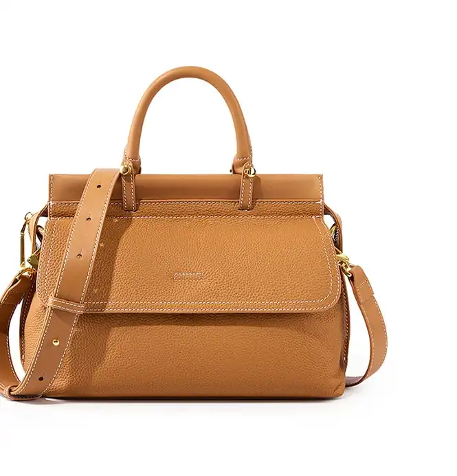 Top lv Top-grain leather ladies' bag- new- crossbody- commuter- large- single shoulder.