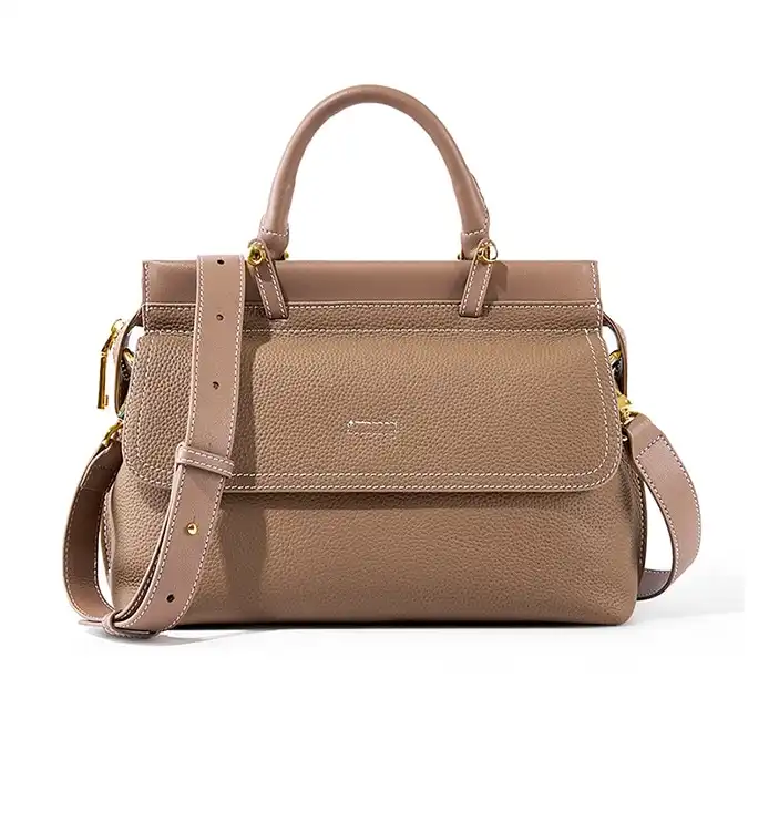 Top lv Top-grain leather ladies' bag- new- crossbody- commuter- large- single shoulder.