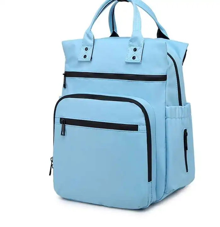 Versatile nylon maternity bag: mom-baby storage- computer backpack