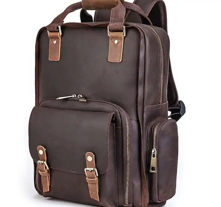 Vintage DSLR Backpack: Outdoor Camera Bag- Detachable Insert