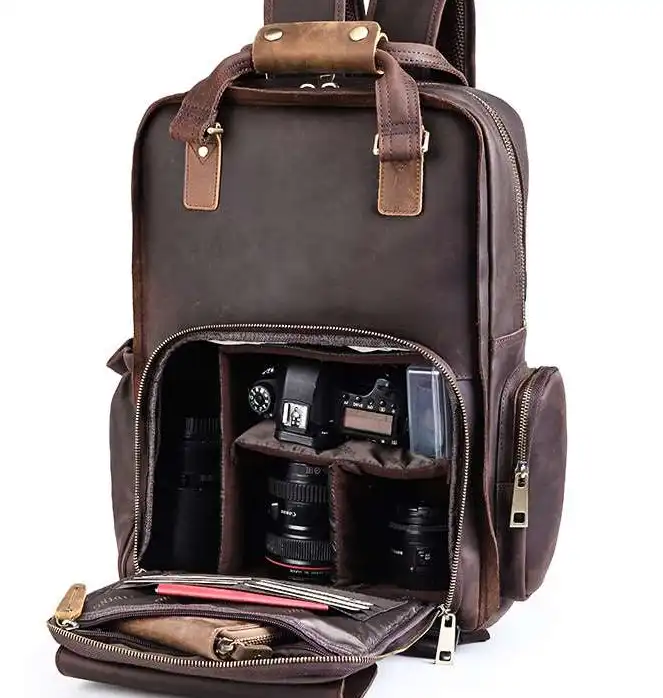 Lv belts replica Vintage DSLR Backpack: Outdoor Camera Bag- Detachable Insert