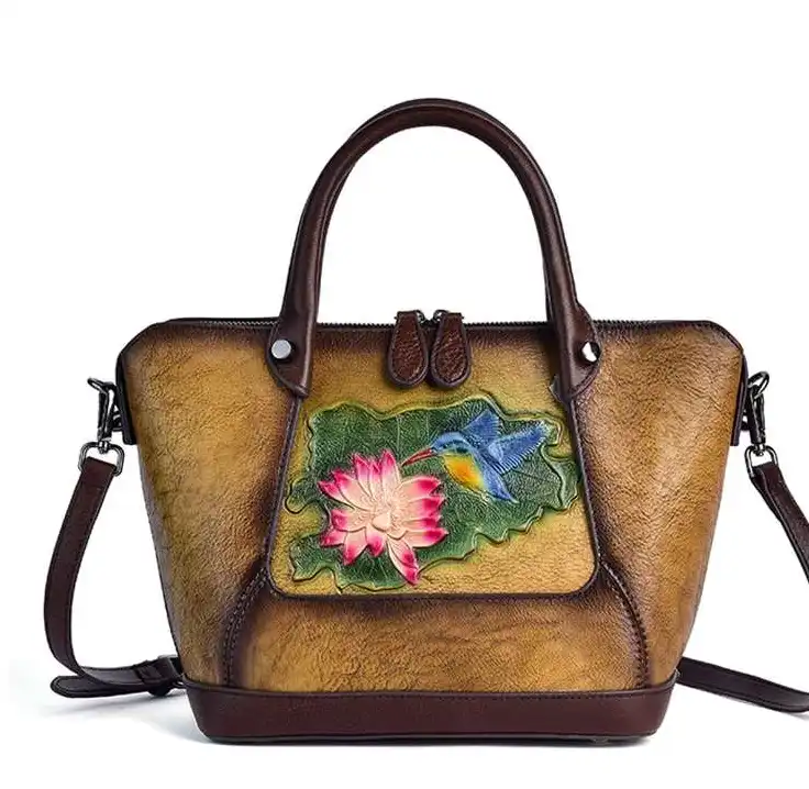 Replica bags lv Vintage Floral Handcrafted Women's Bag- Stylish & Versatile