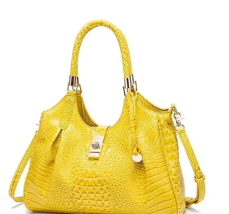 Replica bags lv Vintage croc-textured women's bag