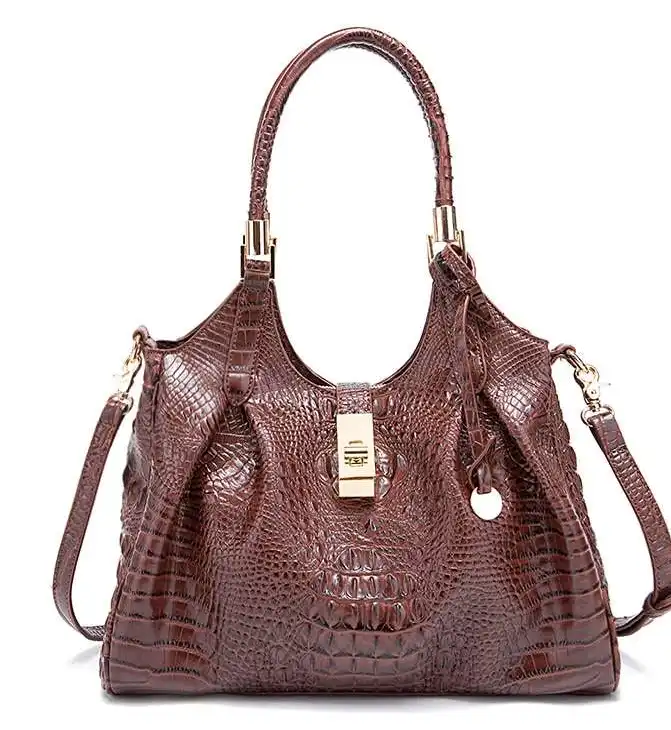Replica bags lv Vintage croc-textured women's bag