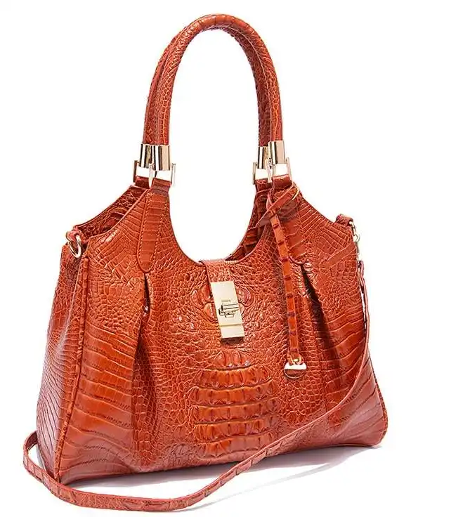 Replica bags lv Vintage croc-textured women's bag