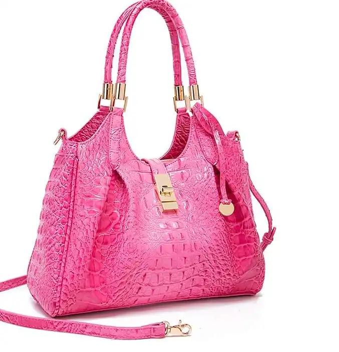 Replica bags lv Vintage croc-textured women's bag