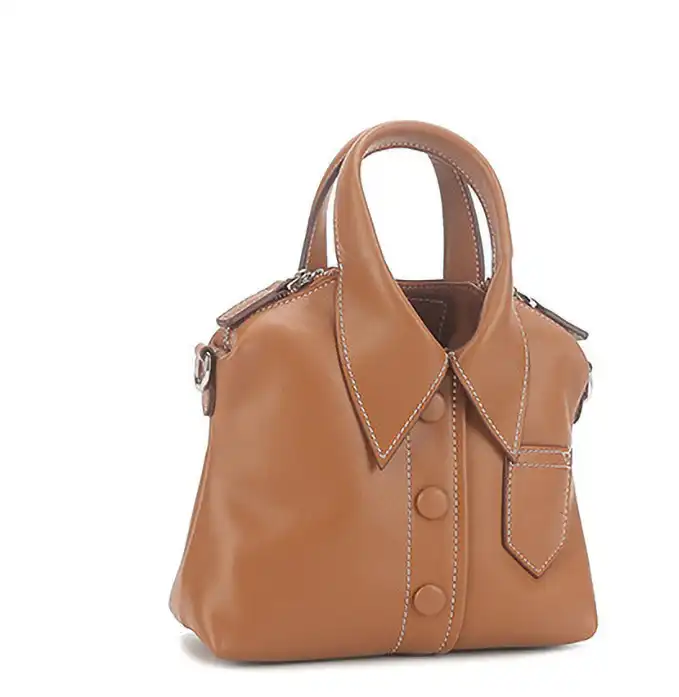Vintage shirt school bag: unique hand-held crossbody