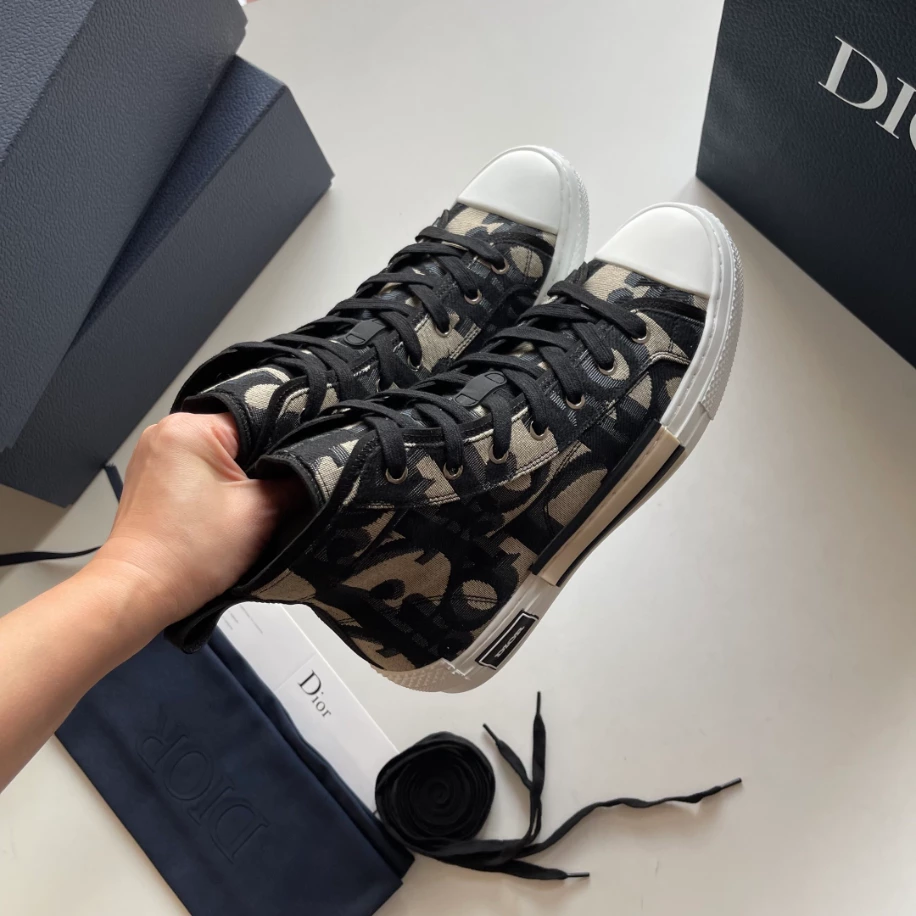 B23 HIGH-TOP SNEAKER MAXI DIOR OBLIQUE JACQUARD – CD119 BestValue 7972