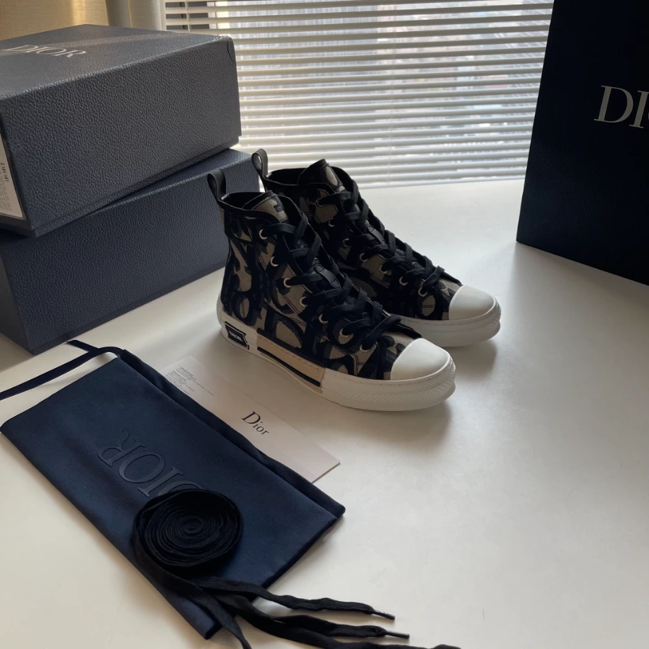 B23 HIGH-TOP SNEAKER MAXI DIOR OBLIQUE JACQUARD – CD119 BestValue 7972