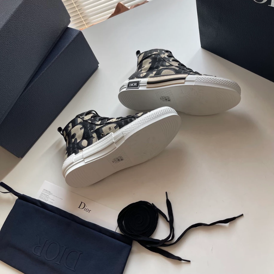 B23 HIGH-TOP SNEAKER MAXI DIOR OBLIQUE JACQUARD – CD119 BestValue 7972