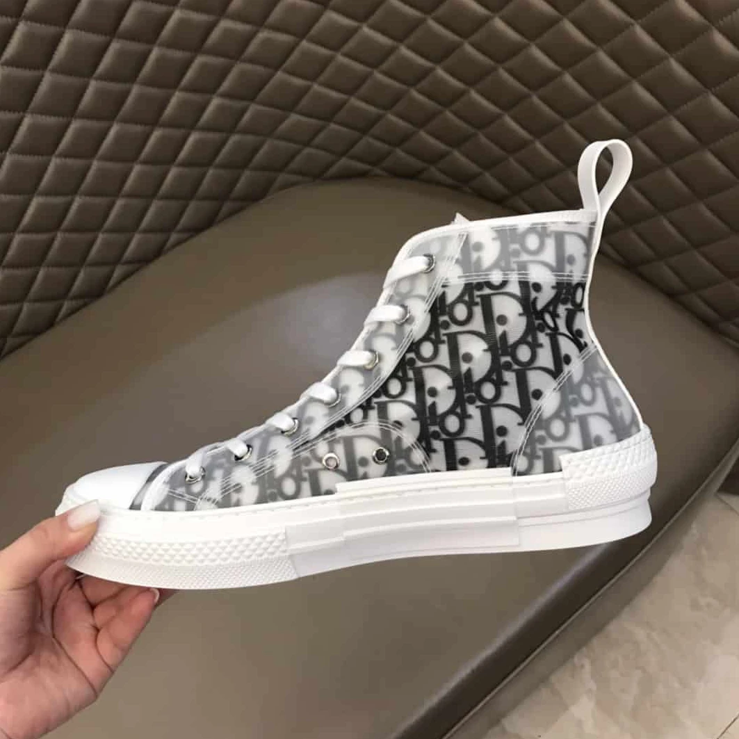 B23 HIGH-TOP SNEAKER WITH DIOR AND SHAWN BEE EMBROIDERY PATCH AllSeason 681