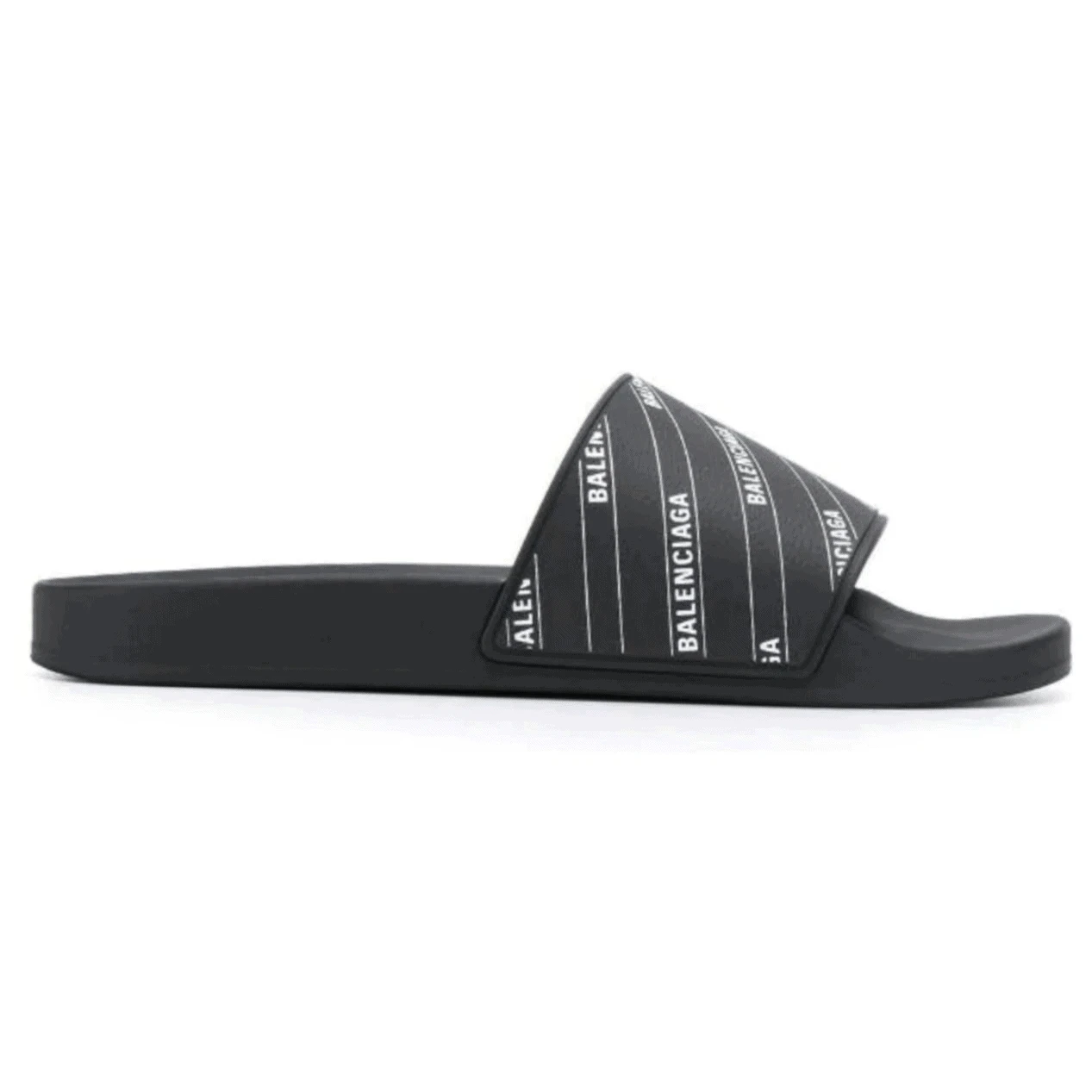 BALENCIAGA RUBBER LOGO POOL SLIDE SANDALS – BBS6 BestValue 6575