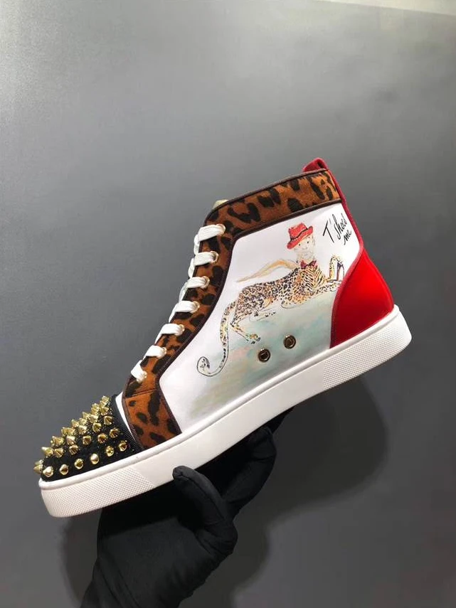 CHRISTIAN LOUBOUTIN HIGH TOP SNEAKER – CL142 WellDesigned 7628