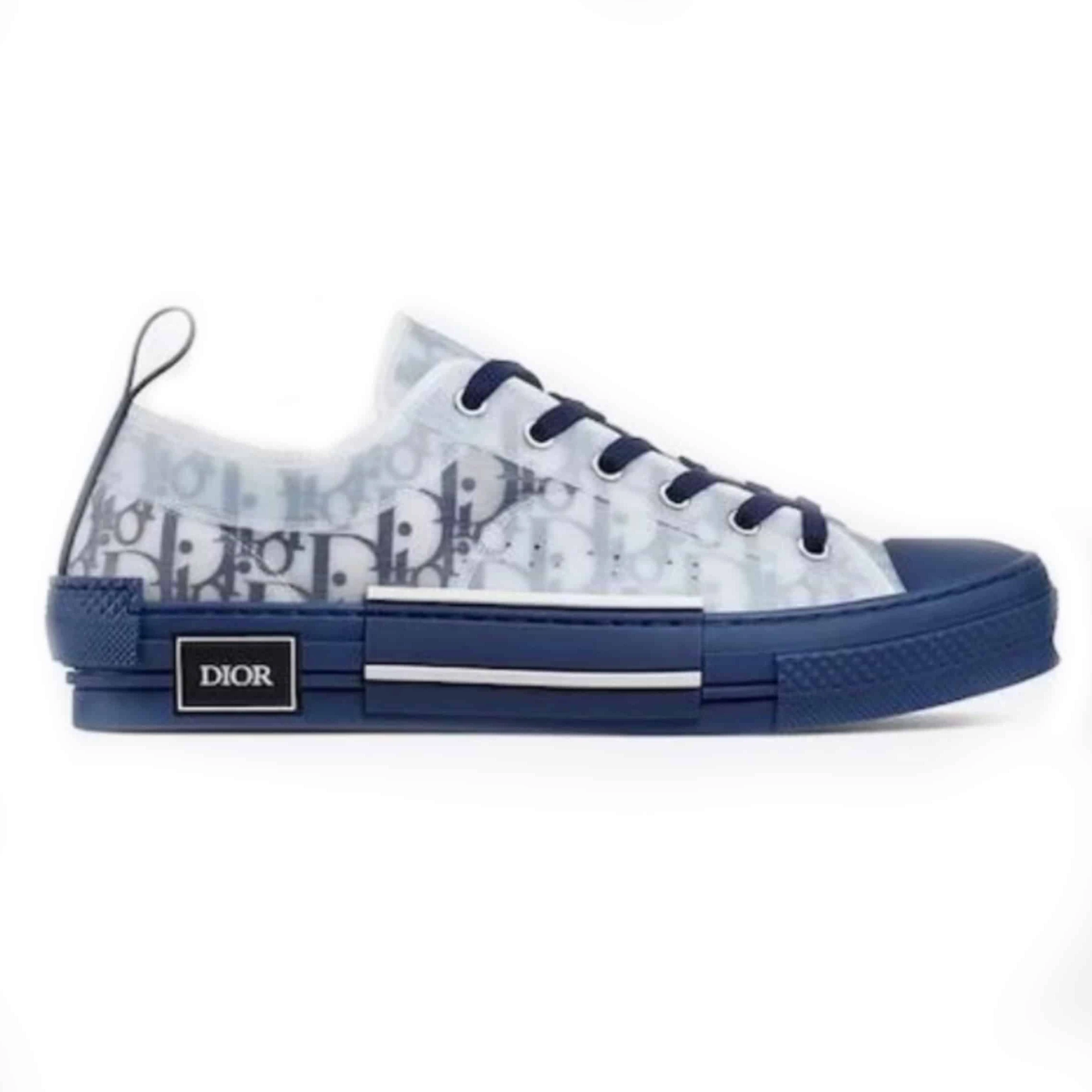 DIOR B23 LOW-TOP SNEAKER IN BLUE DIOR OBLIQUE – CD28 WellDesigned 1105