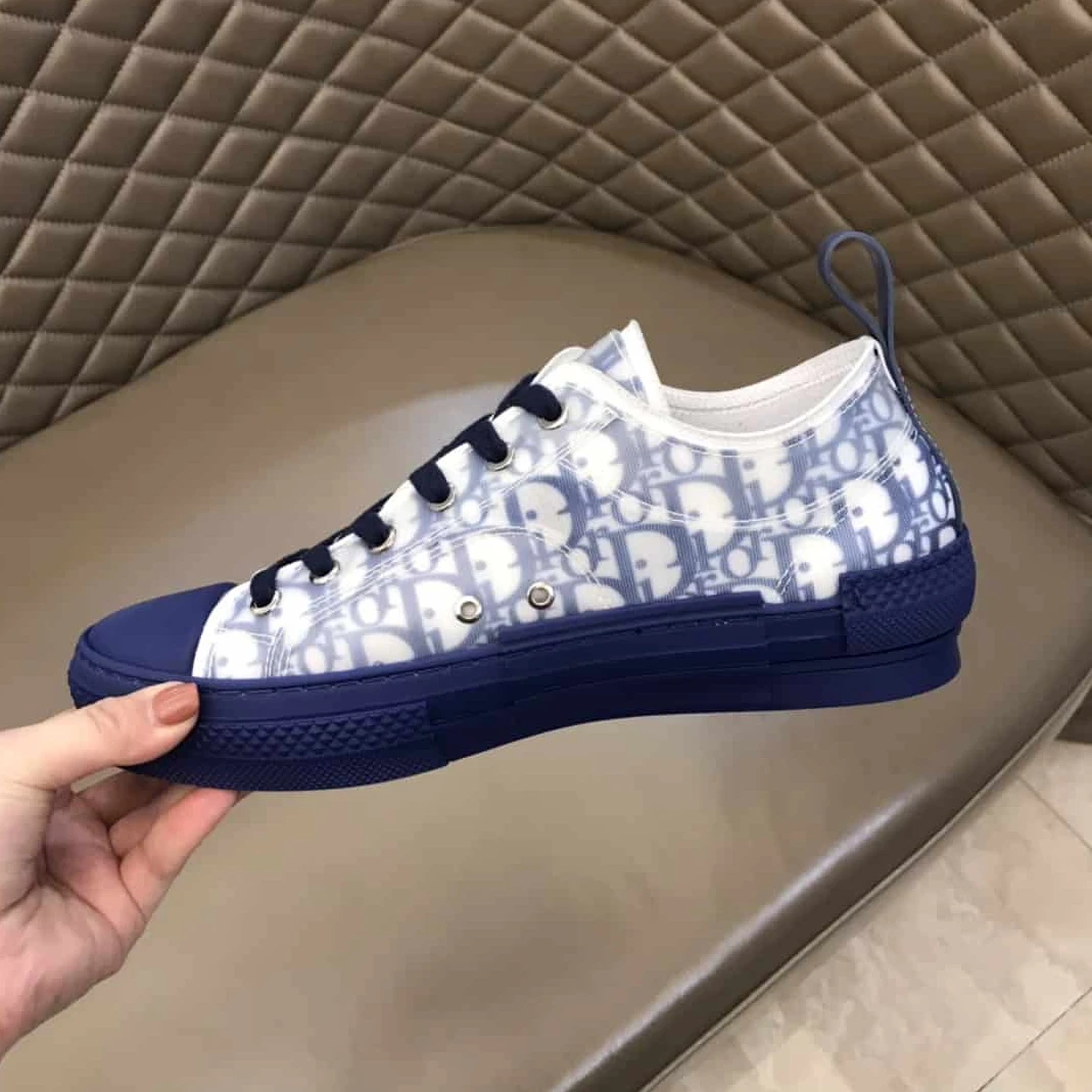 DIOR B23 LOW-TOP SNEAKER IN BLUE DIOR OBLIQUE – CD28 WellDesigned 1105