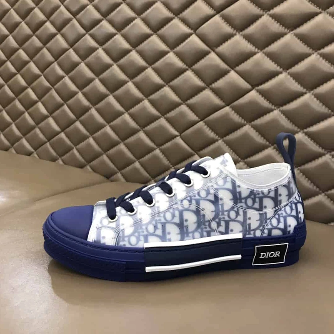 DIOR B23 LOW-TOP SNEAKER IN BLUE DIOR OBLIQUE – CD28 WellDesigned 1105
